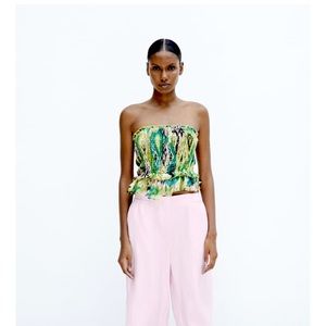 Frilled Zara tube top